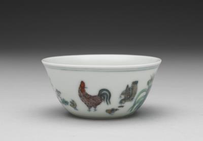 图片[2]-Chicken cup in doucai painted enamels, Ming dynasty, Chenghua reign, 1465-1487-China Archive